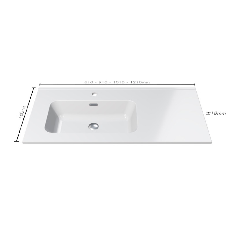 Lavabo Cerámico Desplazado 2