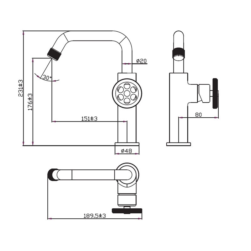 Monomando Lavabo Industrial 2