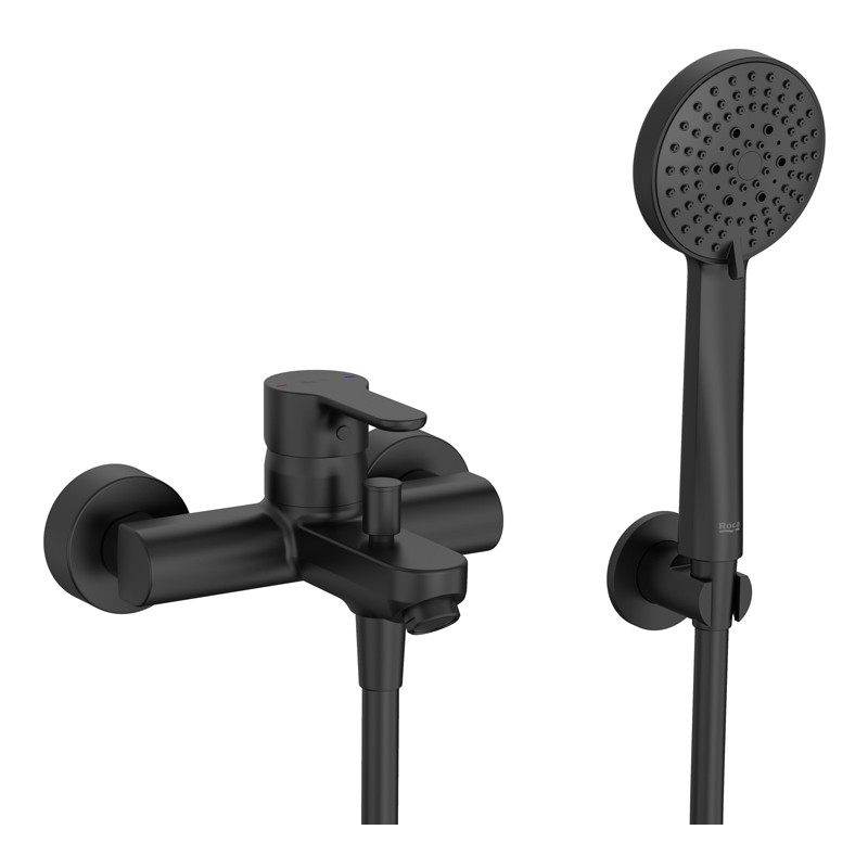 Monomando Baño-Ducha L20 Negro