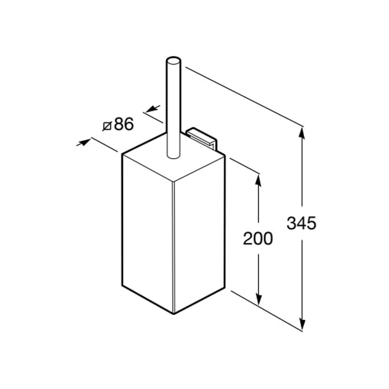 Escobillero de pared Rubik